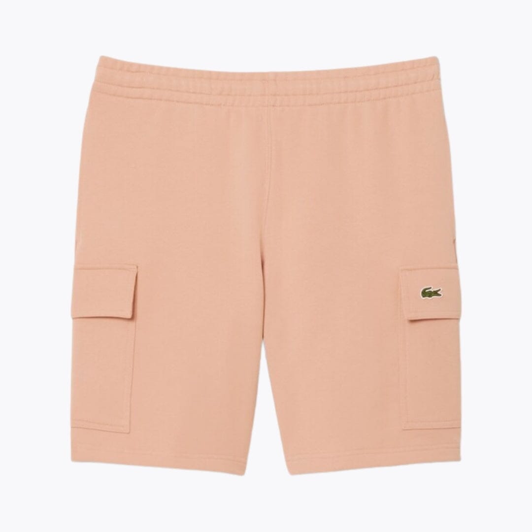 Lacoste Cargo-Shorts aus Baumwollfleece Edelherr Rosa-beige S