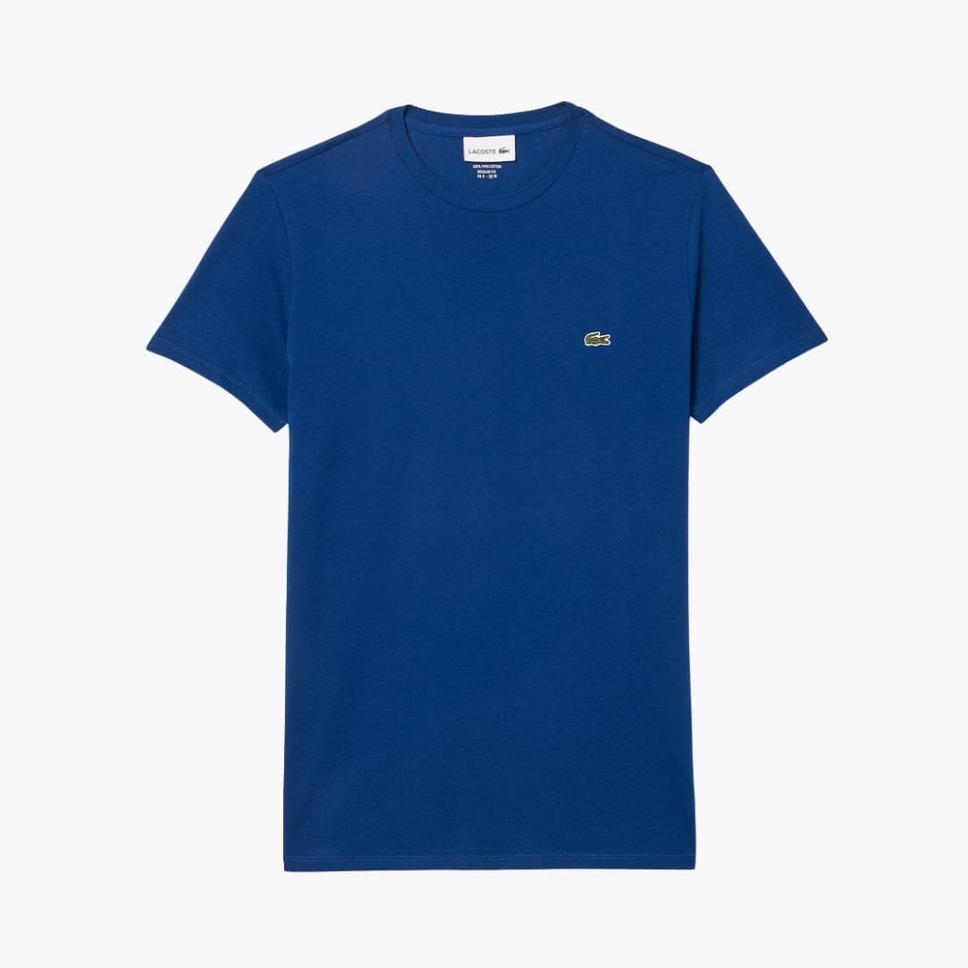 Lacoste Cotton Pima T-Shirt Edelherr Globus blau S 