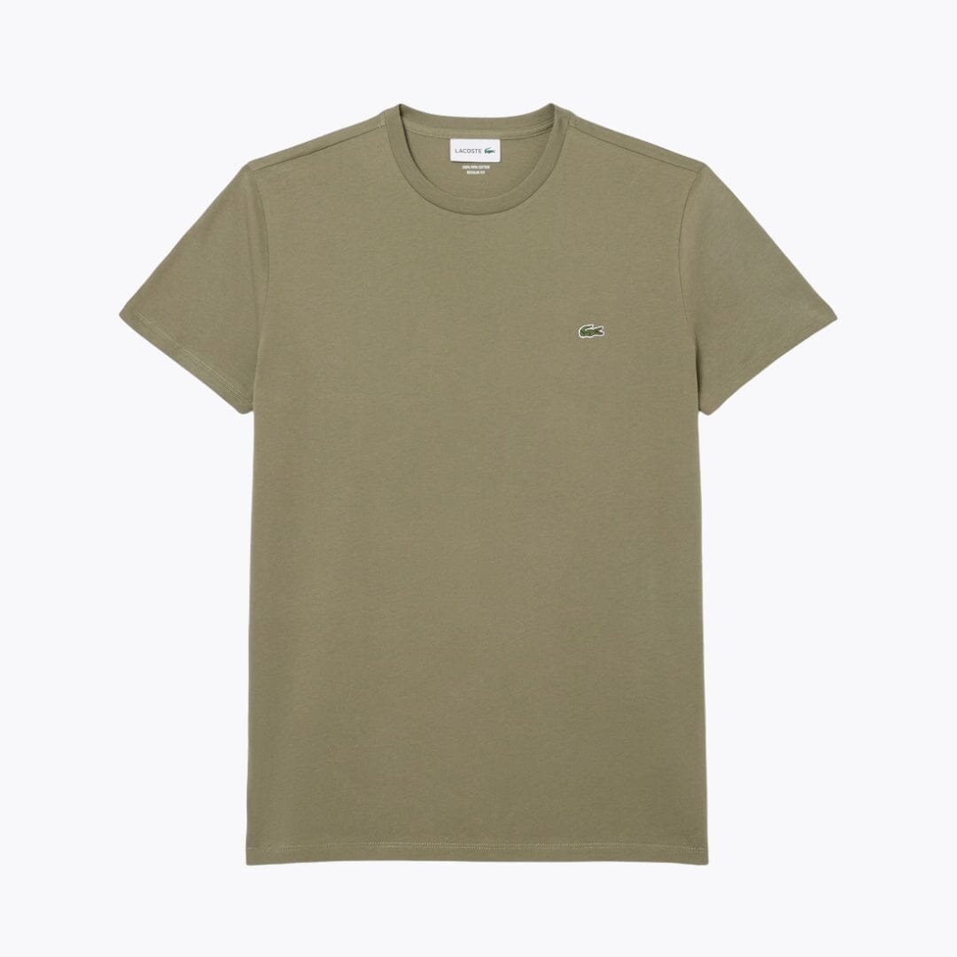 Lacoste Cotton Pima T-Shirt Edelherr Khakigrün S 