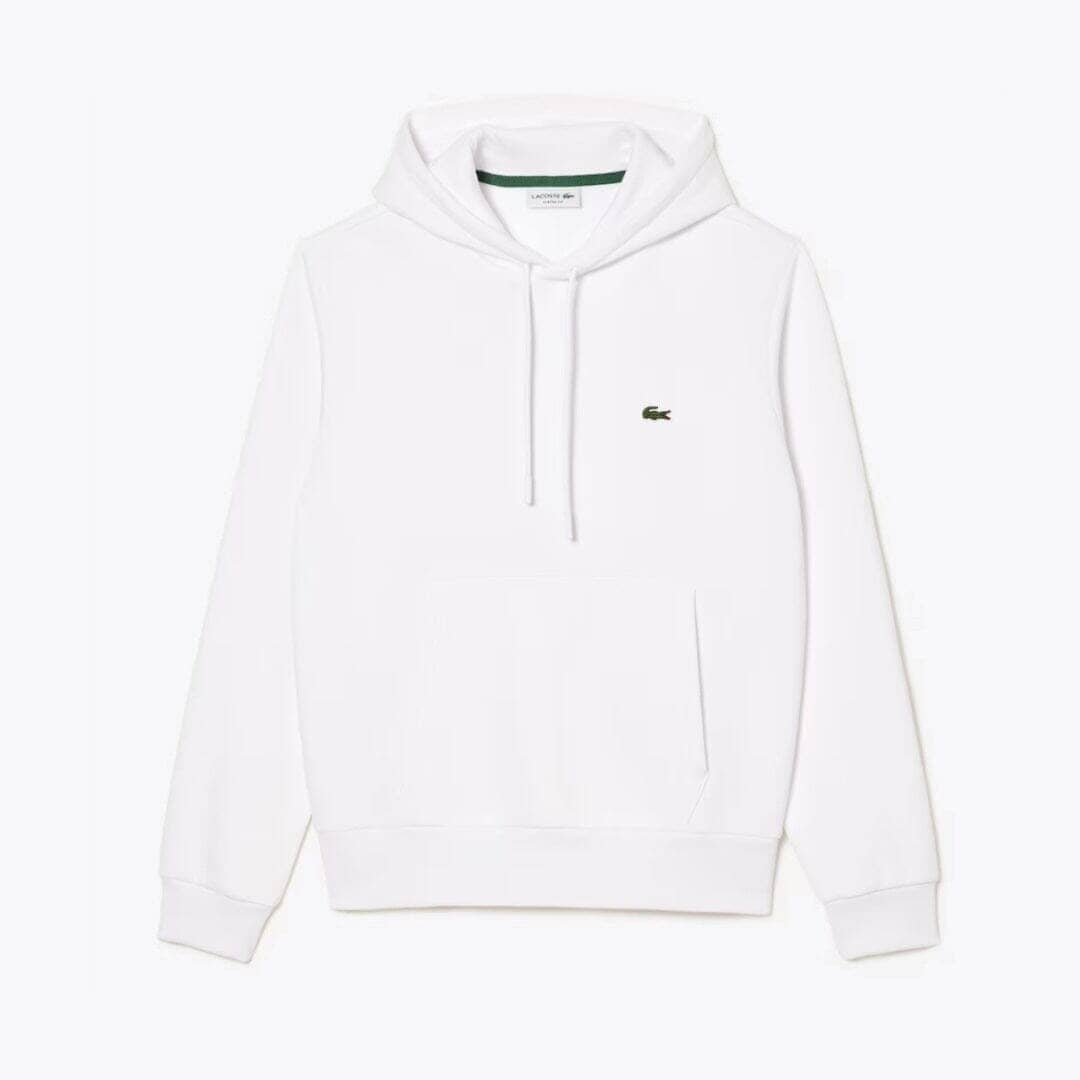 Lacoste Fleece-Hoodie Edelherr Weiß S 