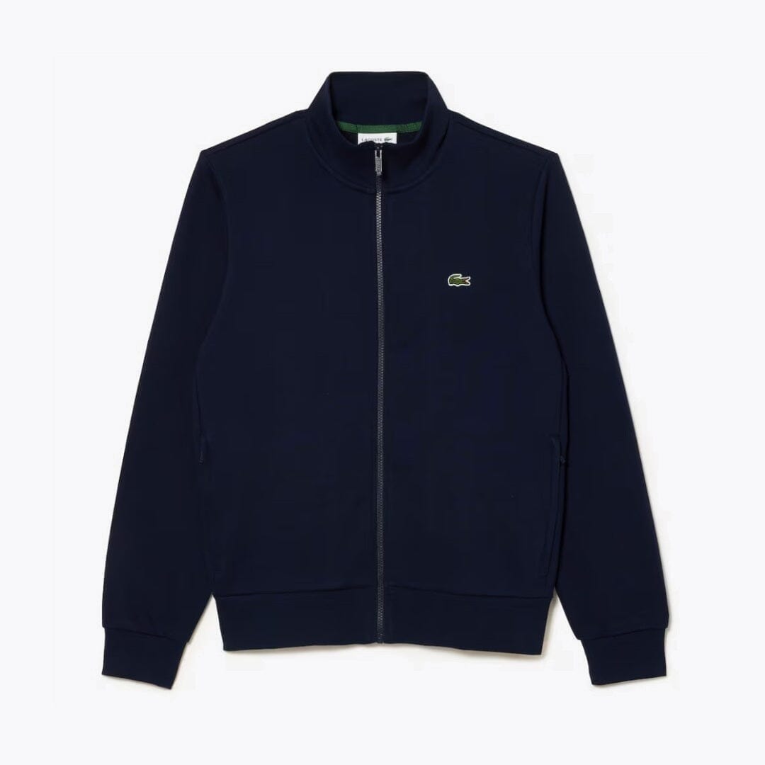 Lacoste Fleece-Sweatshirt mit hohem Kragen und Reißverschluss Edelherr Blau S 