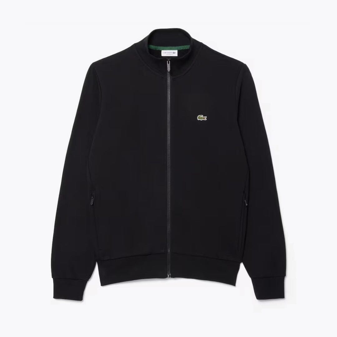 Lacoste Fleece-Sweatshirt mit hohem Kragen und Reißverschluss Edelherr Schwarz S 