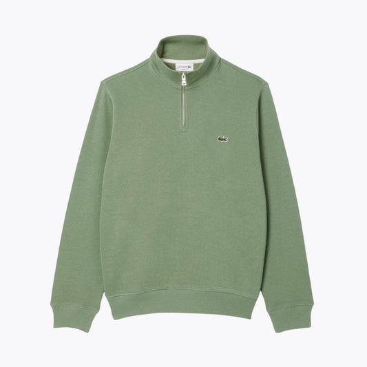 Lacoste Zip-Up High Neck Sweatshirt Edelherr Grün S 
